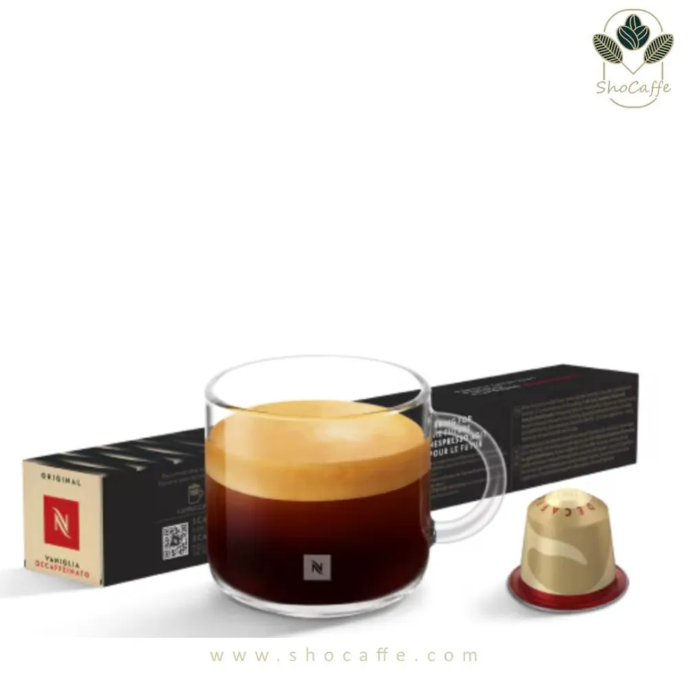 کپسول قهوه نسپرسو مدل وانیل بدون کافئین Vaniglia Decaffeinato
